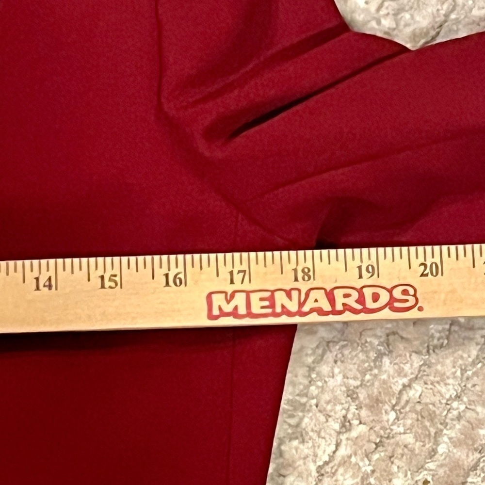 Vintage CASUAL CORNER Burgundy‎ Red Blazer Jacket Women's Size 2 Business Casual - Picture 9 of 12